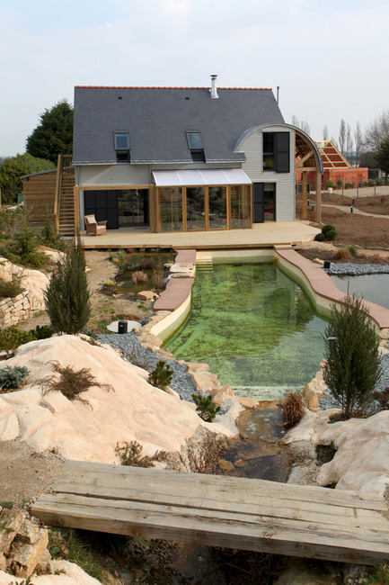 Press kit | 949-01 - Press release | An organic, bioclimatic house in Brittany - Patrice Bideau - Residential Architecture - Photo credit: Armel ISTIN