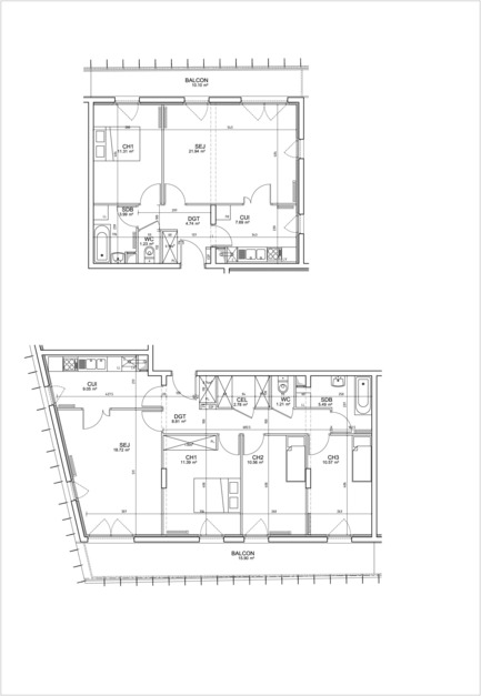 Press kit | 891-01 - Press release | 39 social apartments - Ateliers O-S architectes - Real Estate - Photo credit: Luc Boegly photographe