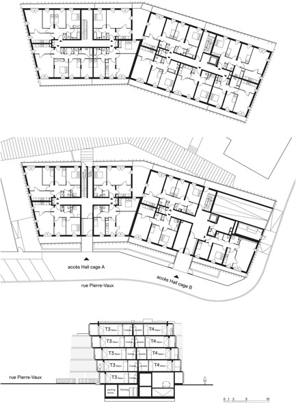 Press kit | 891-01 - Press release | 39 social apartments - Ateliers O-S architectes - Real Estate - Photo credit: Luc Boegly photographe