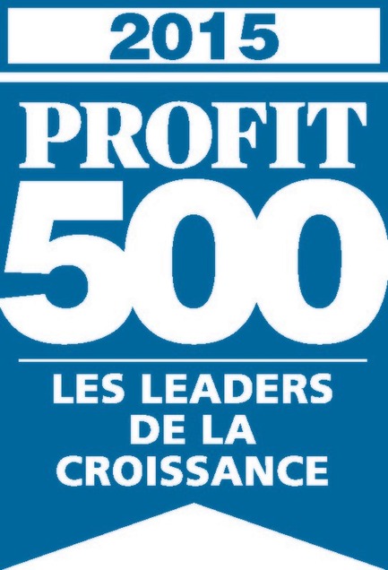 Press kit | 1152-04 - Press release | LumiGroup ranks No. 370 on the 2015 PROFIT 500 - LumiGroup - Competition - PROFIT 500 blue logo (french version) - Photo credit:  PROFIT 500 