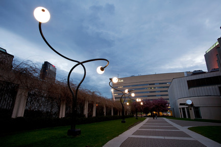 Press kit | 621-14 - Press release | Lightemotion illuminates the Espace culturel Georges-Émile-Lapalme in Place des Arts - Lightemotion - Lighting Design - Photo credit: Martine Doyon