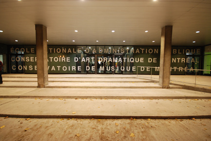 Press kit | 558-01 - Press release | The Conservatoire de musique et d’art dramatique du Québec and the installations of the ÉNAP - Saia Barbarese Topouzanov Architectes - Institutional Architecture - Photo credit: Vladimir Topouzanov