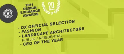Press kit - Press release - 2011 Winners National Design Exchange Awards - Design Exchange, Canada's Design Museum