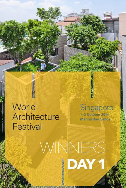 Press kit - Press release - 2014 Winners announced Day one - World Architecture Festival (WAF)