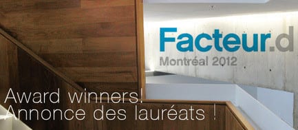 Press kit - Press release - After a Day Rich in Content, the 7 Facteur D Award Winners are Announced - Mission Design