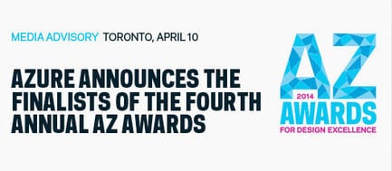 Press kit - Press release - Azure announces the finalists of the fourth annual AZ Awards - Azure Magazine