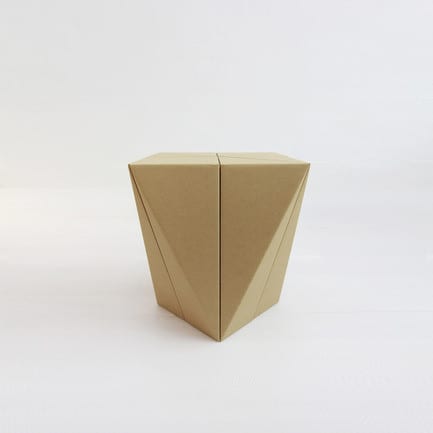 Press kit - Press release - Fractal Surface Structure made with Cardboard Sheet: Spiral Stool by MisoSoupDesign Awarded Platinum A’Design Award - MisoSoupDesign