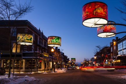 Press kit - Press release - Giant Lampshades Create Spectacular Urban Lighting in Quebec City - Lightemotion