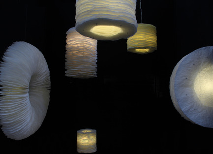 Make art objects part of your decor Press kit | 1691-01 - Press release | Make art objects part of your decor - Barda - Product - Millefeuille lamps Collection - Photo credit: Jean Luc Mare