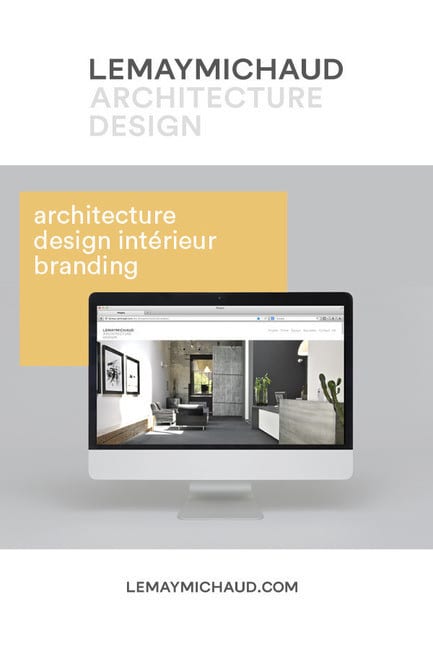 Press kit - Press release - New visual identity and redesigned website - LEMAYMICHAUD Architecture Design