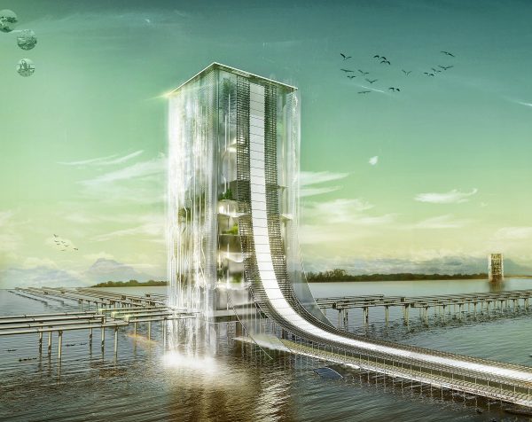 River Square: Water Purification Skyscraper in India