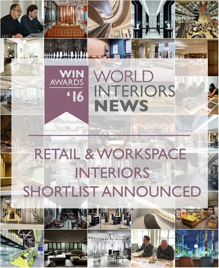 Press kit - Press release - WIN Awards - Retail & Workspace Interiors Shortlist Announced - World Interiors News