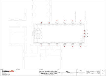 Press kit | 561-01 - Press release | The Carmelite Chapel of Montreal - Éclairage Public - Lighting Design - Photo credit: Éclairage Public