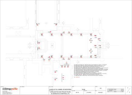 Press kit | 561-01 - Press release | The Carmelite Chapel of Montreal - Éclairage Public - Lighting Design - Photo credit: Éclairage Public