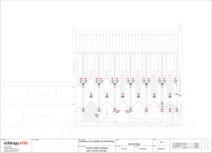 Press kit | 561-01 - Press release | The Carmelite Chapel of Montreal - Éclairage Public - Lighting Design - Photo credit: Éclairage Public