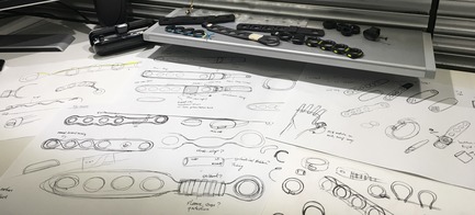 Shape Products Inc. Awarded the Prestigious Red Dot: Product Design 2019 Award for TAP – Wearable Keyboard and Mouse Press kit | 3929-01 - Press release | Shape Products Inc. Awarded the Prestigious Red Dot: Product Design 2019 Award for TAP – Wearable Keyboard and Mouse - Shape Products Inc. - Industrial Design - TAP - Design sketch - Photo credit: Shape Products Inc.