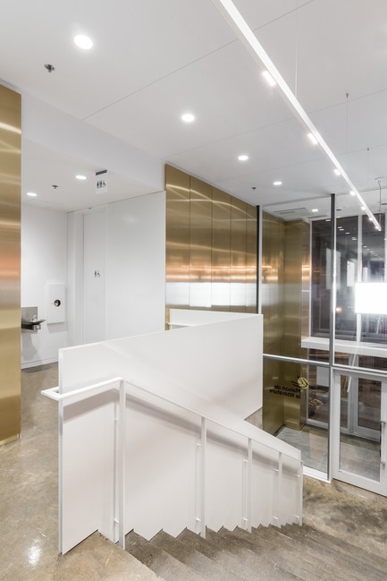 Press kit | 721-07 - Press release | Maison de la littérature(House of Literature) - Chevalier Morales Architectes - Institutional Architecture - Annex entrance - Photo credit: Chevalier Morales Architectes