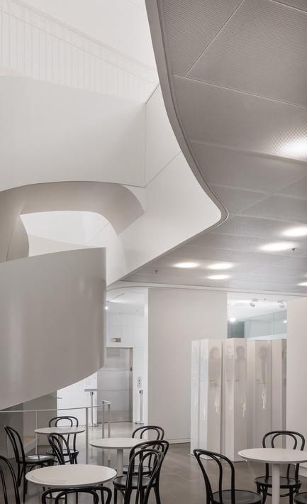 Press kit | 721-07 - Press release | Maison de la littérature(House of Literature) - Chevalier Morales Architectes - Institutional Architecture - Bistro space - Photo credit: Chevalier Morales Architectes