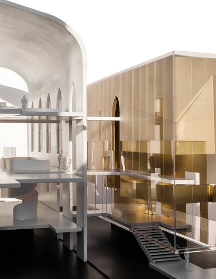 Press kit | 721-07 - Press release | Maison de la littérature(House of Literature) - Chevalier Morales Architectes - Institutional Architecture - Model of the Maison de la littérature - Photo credit:  Chevalier Morales Architectes 