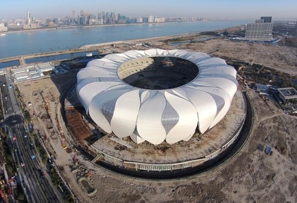 Press kit | 3862-01 - Press release | Fifth edition: The Prix Versailles celebrates the world's most beautiful campuses, passenger stations and sports facilities - Secretariat of the Prix Versailles - Lifestyle - Hangzhou Sports Park Stadium - Photo credit: Hangzhou Sports Park Stadium