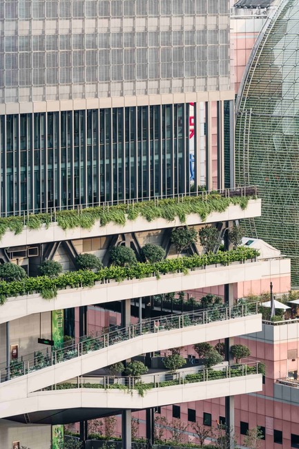 Press kit | 1799-03 - Press release | An urban oasis on Shanghai’s busiest intersection - Jacques Ferrier Architecture and Sensual City Studio - Commercial Architecture - Photo credit:  Jacques Ferrier Architecture / Photo Luc Boegly 