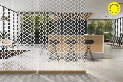 Press kit | 809-28 - Press release | Announcing the Winners of the 2019 AZ Awards - AZURE - Competition - Best in Interior Products Winner:<br><br>Carnegie Fabrics (U.S.): Xorel Vue (People’s Choice) - Photo credit: AZURE