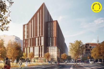 Press kit | 809-28 - Press release | Announcing the Winners of the 2019 AZ Awards - AZURE - Competition - Best in Unbuilt Buildings Winner:<br><br>Moriyama & Teshima Architects (Canada) and Acton Ostry Architects (Canada): ‘The Arbour’ George Brown College Tall Wood Building, Toronto, Ontario, Canada (People’s Choice) - Photo credit: AZURE