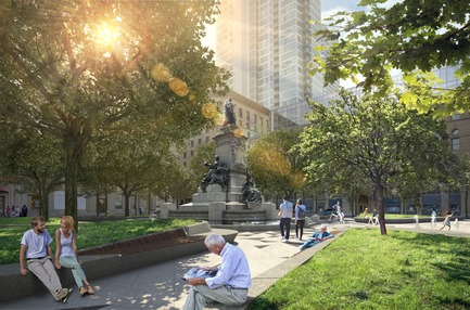 Press kit | 952-28 - Press release | Sainte-Catherine St. West, Phillips Square and Place du Frère-André: uniting past and present - Provencher_Roy - Urban Design - Square Philips - Photo credit: Provencher_Roy