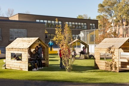 Press kit - Press release - École Sainte-Anne - A new redesigned schoolyard - Taktik design