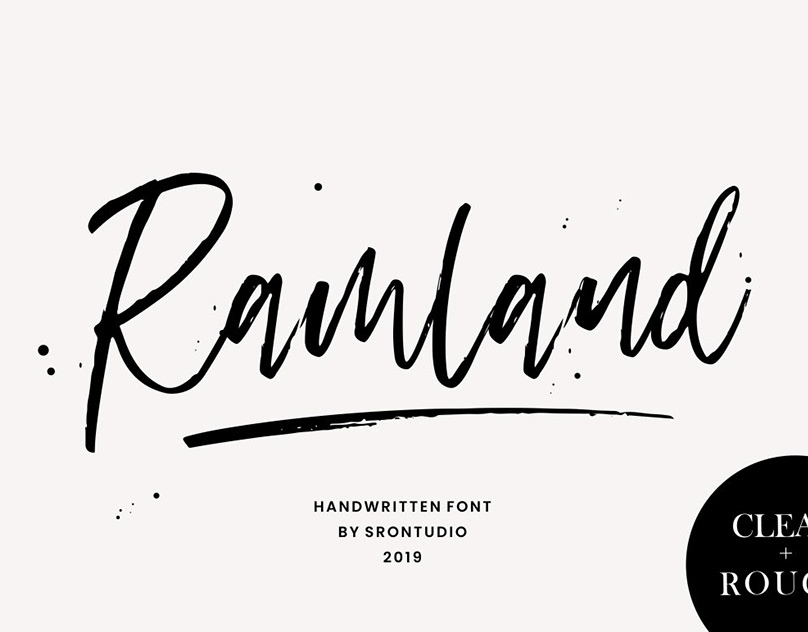 Ramland - Clean & Rough Script FREE DOWNLOAD! - Dezign Ark