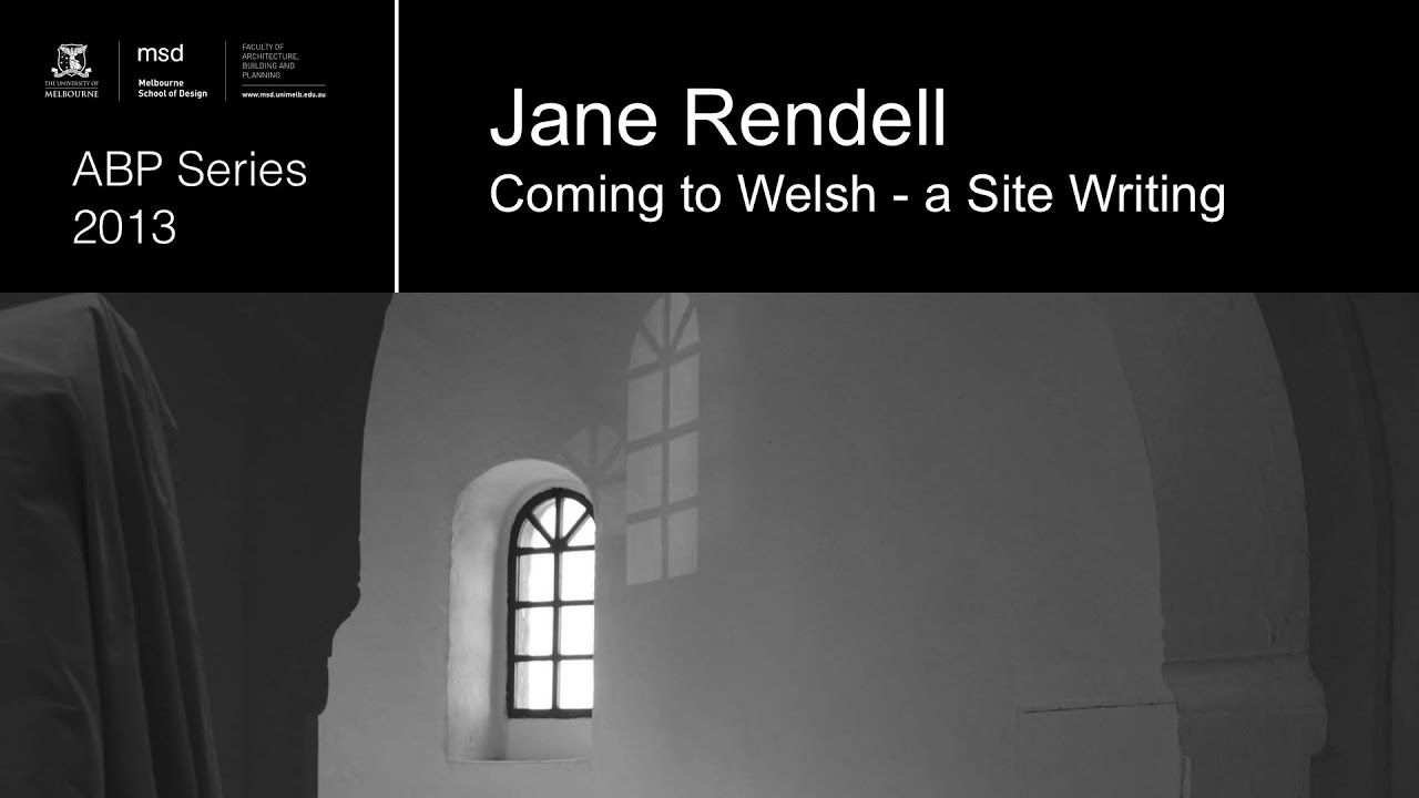 Jane Rendell Examples ABP Series 2013 - Jane Rendell - Dezign Ark