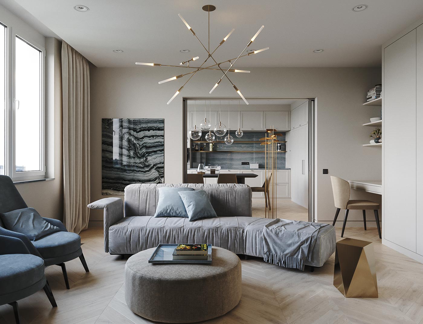 Apartment in Onyx Colours - Dezign Ark