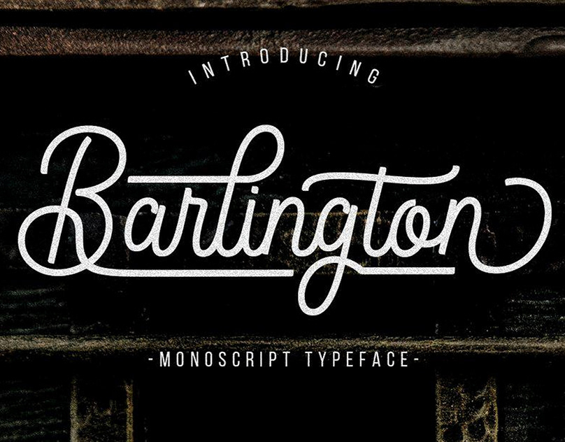 Barlington Monoscript Typeface - Dezign Ark