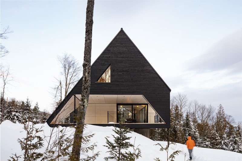 Press kit | 1527-12 - Press release | Cabin A - Bourgeois / Lechasseur architects - Residential Architecture - Photo credit: Maxime Brouillet