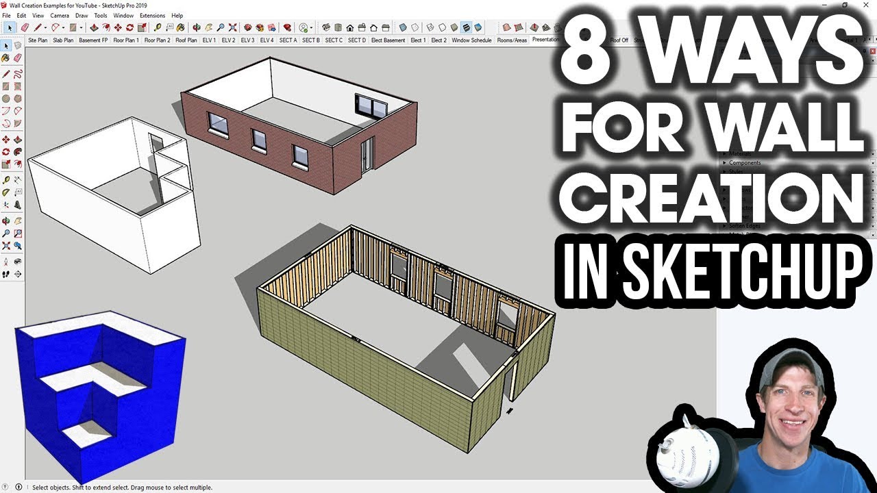 8 Ways to CREATE WALLS in SketchUp Dezign Ark