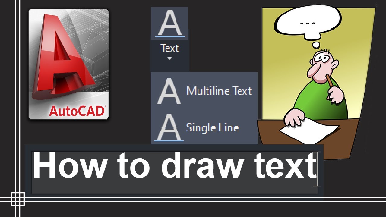 insert text in autocad 2020