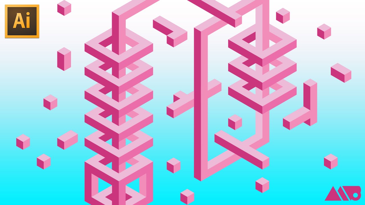 How To Draw 3d Isometric Shapes Using A Hex Grid In Adobe Illustrator