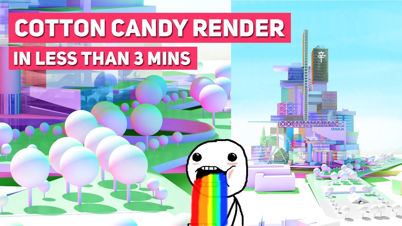 How to Cotton Candy Render Rhino + VRay Tutorial Dezign Ark