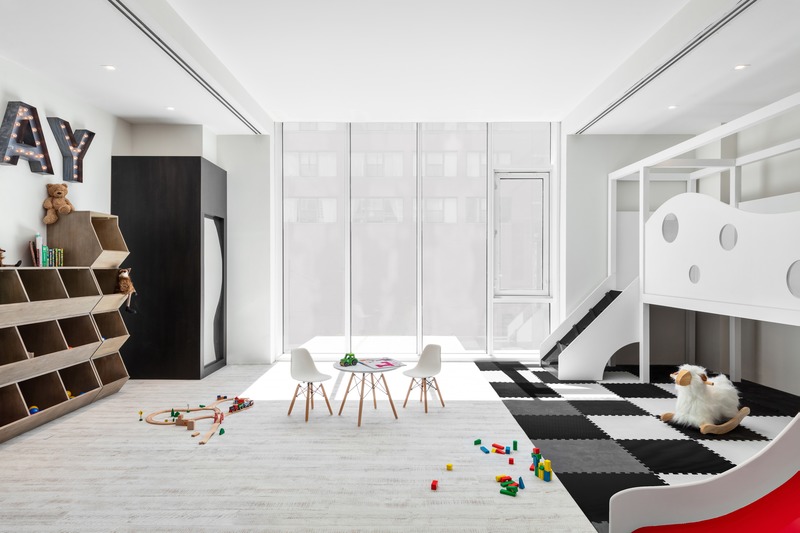 Press kit | 3963-01 - Press release | Lemay + Escobar Architecture & ODA Team up on Charlie West - Lemay + Escobar Architecture D.P.C. - Residential Interior Design - Children's playroom - Photo credit: Courtesy Reuveni Real Estate