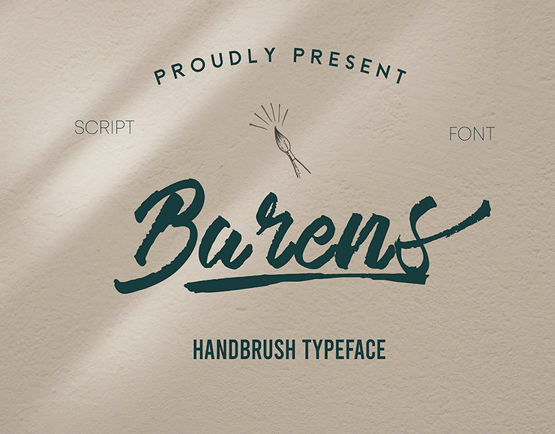 Barens script font - Dezign Ark