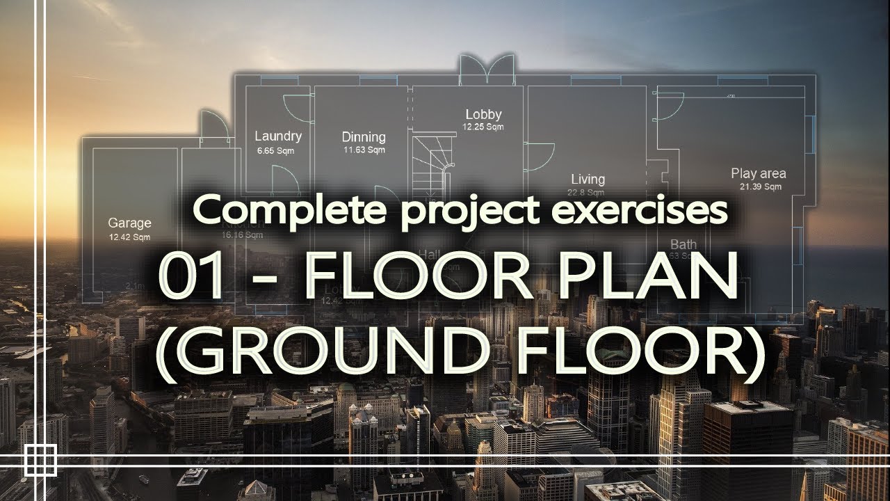 Autocad Complete Tutorial For Beginners Floor Plan Ground Floor Part 1 Dezign Ark