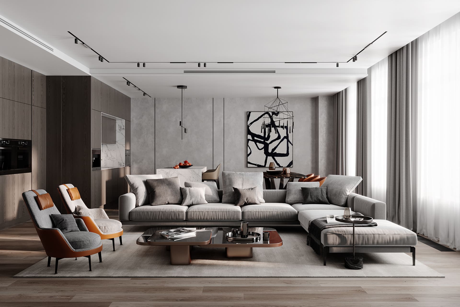 Apartment Moscow. 180m2 - Dezign Ark