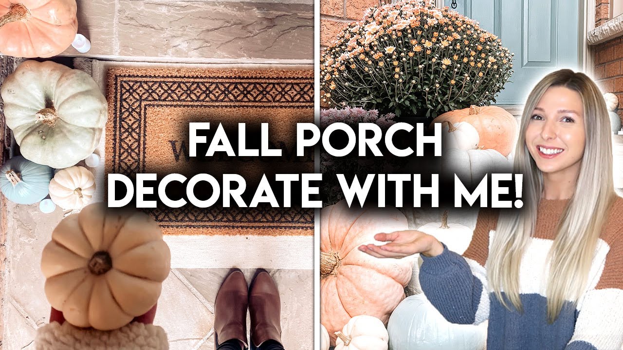FALL FRONT PORCH MAKEOVER | DIY DECORATE WITH ME - Dezign Ark