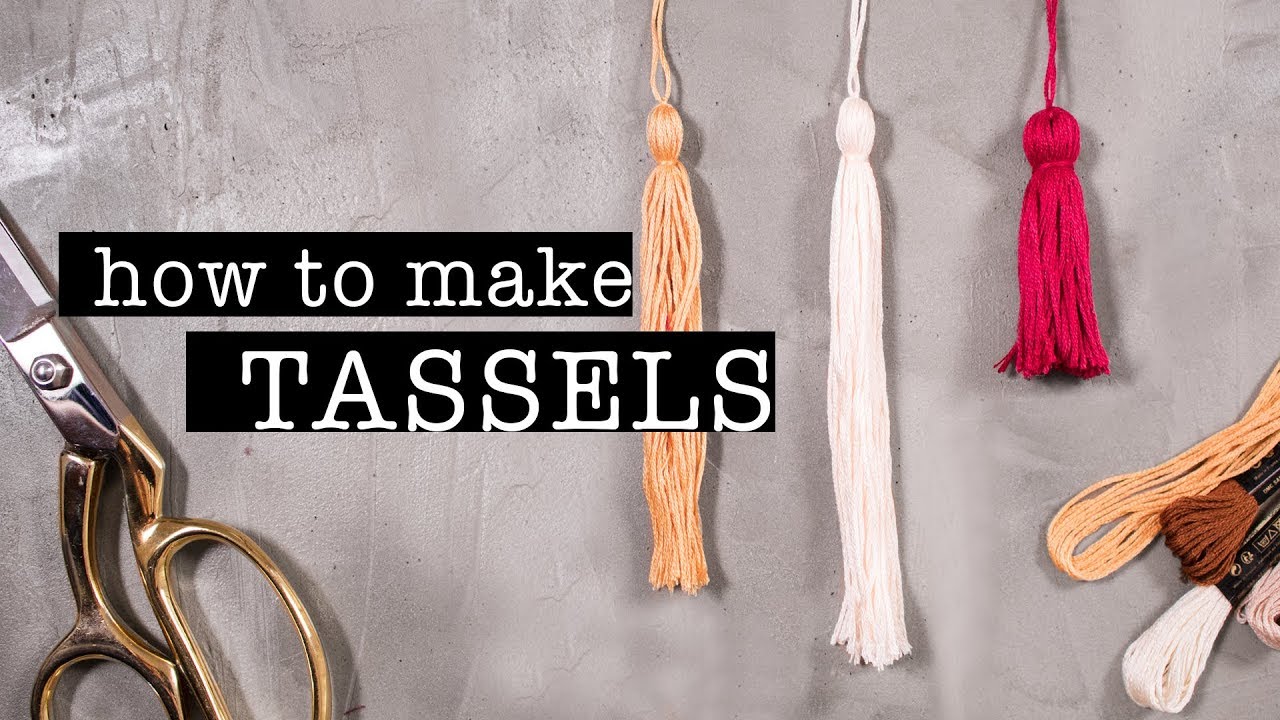 How To Make TASSELS (Quick & Easy Tutorial) Dezign Ark
