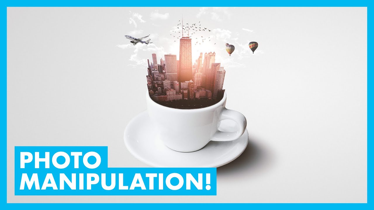 City In A Cup Photo Manipulation Photoshop Tutorial Dezign Ark