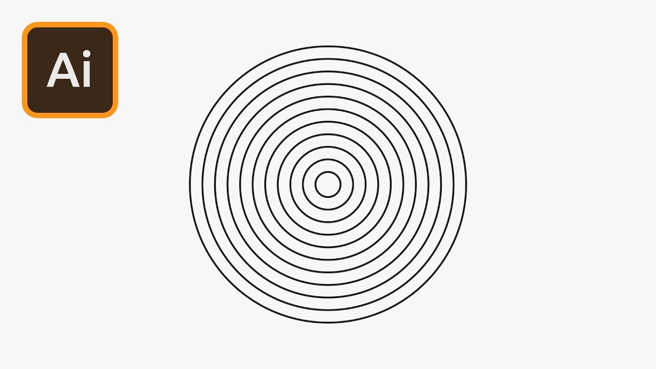Concentric Circles in Illustrator 2 Minute Tutorial Dezign Ark
