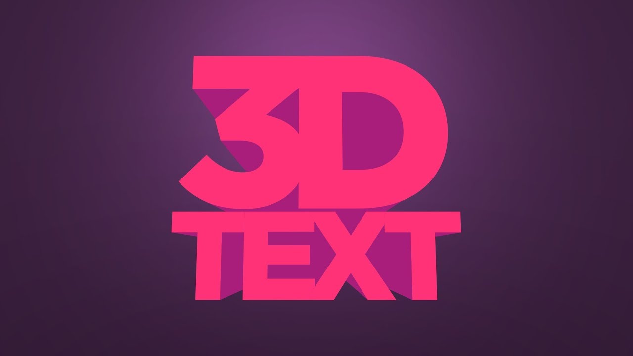 3d effect text illustrator