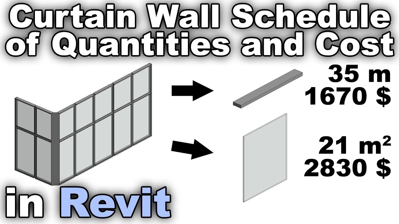 Curtain wall schedule for cost tutorial - Dezign Ark Curtain wall schedule for cost tutorial - Dezign Ark
