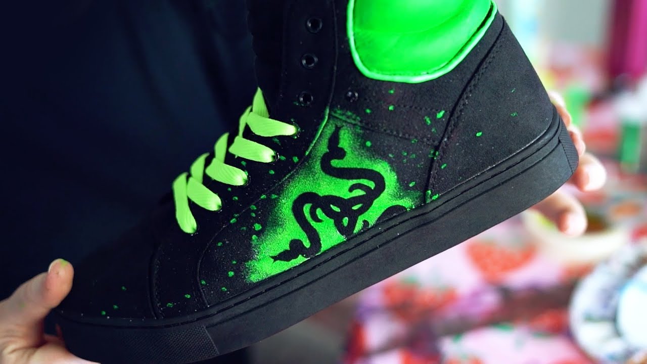 Custom-made Razer Inspired Shoes! - Dezign Ark