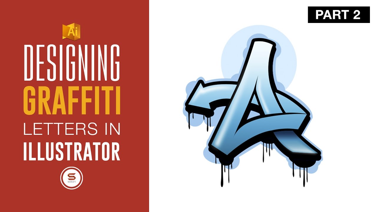 DIGITAL GRAFFITI LETTERS URBAN ART IN ILLUSTRATOR 🅿🅰🆁🆃 2 Dezign Ark